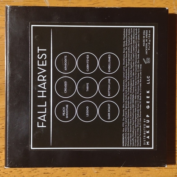 Makeup Geek "Fall Harvest" eyeshadow palette *DISCONTINUED* - Picture 4 of 4